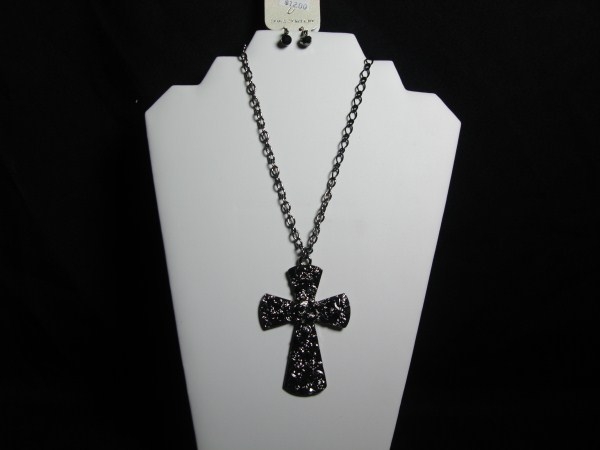 Long Chain Necklace W/ Cross